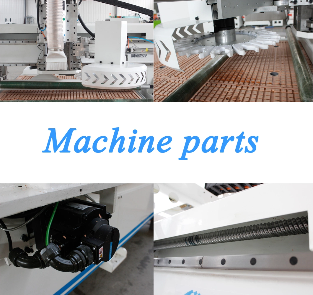 1325/1530/2040 Woodworking CNC Machine 9kw Automatic Tool Changer Spindle Atc with Loading and Unloading