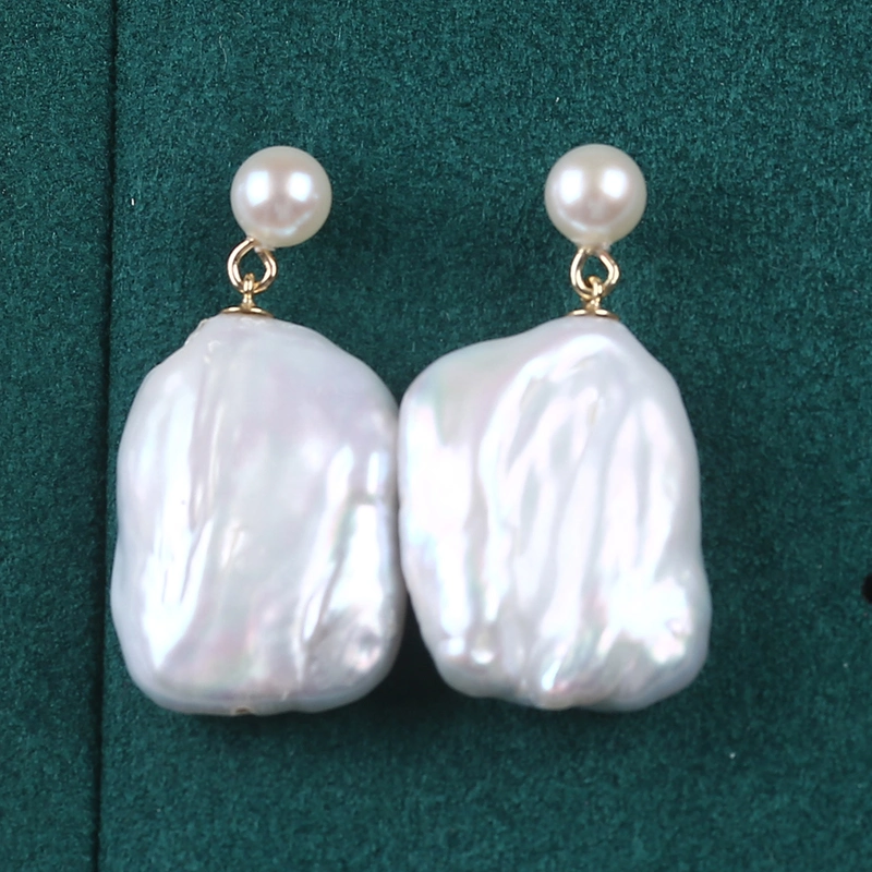 High Quality Pearl 925 Sterling Silver Stud Wedding Earrings Jewellry