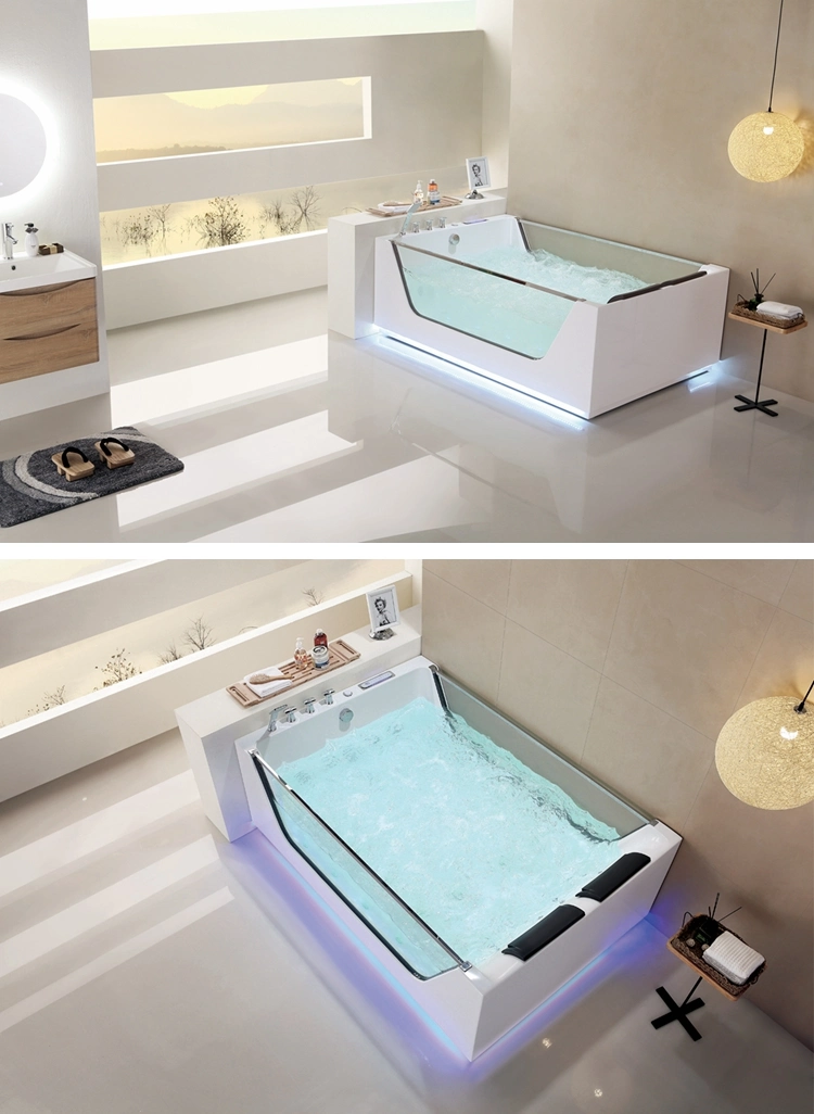 Fashion Design Hotel Indoor Adult with Air Jet Free Standing Bathtub Low Price
