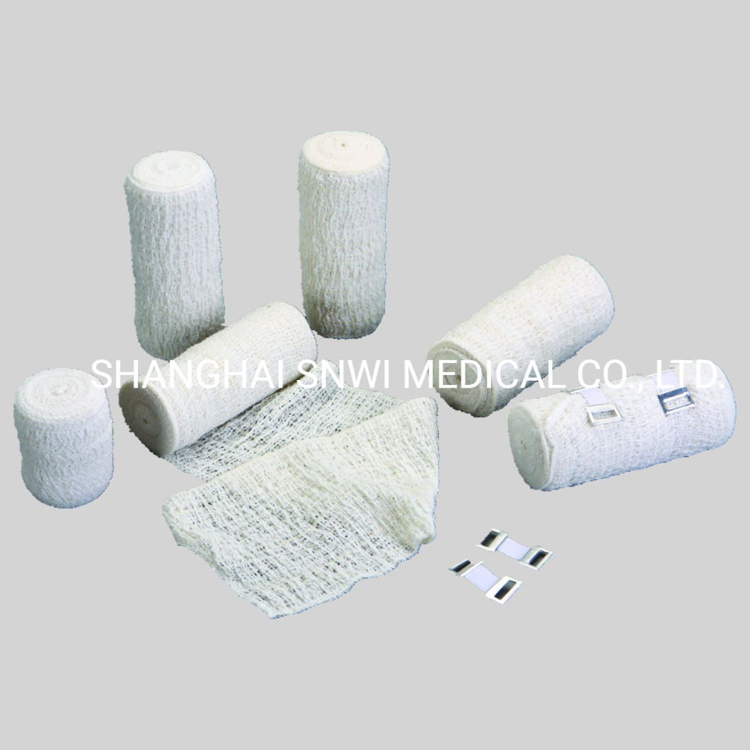 Disposable Medical Supplies Elastic 100% Pure Cotton Crepe Bandages with CE&ISO Certificated
