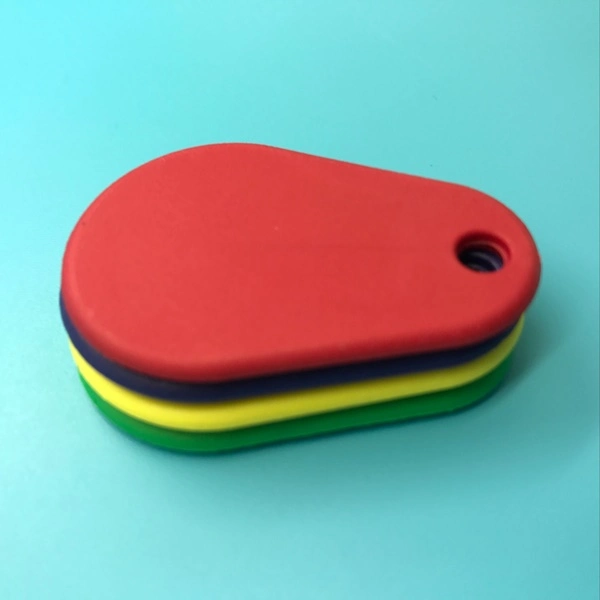 Laser UID Number Waterproof NFC Smart Passive Key Tag Overmolded Nylon RFID Keyfob Keychain