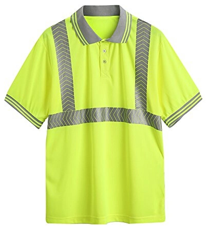 Reflective Safety T-Shirt with Customized Hot Transfer Reflective Tape 2020 Hot Sales Safety Tshirt