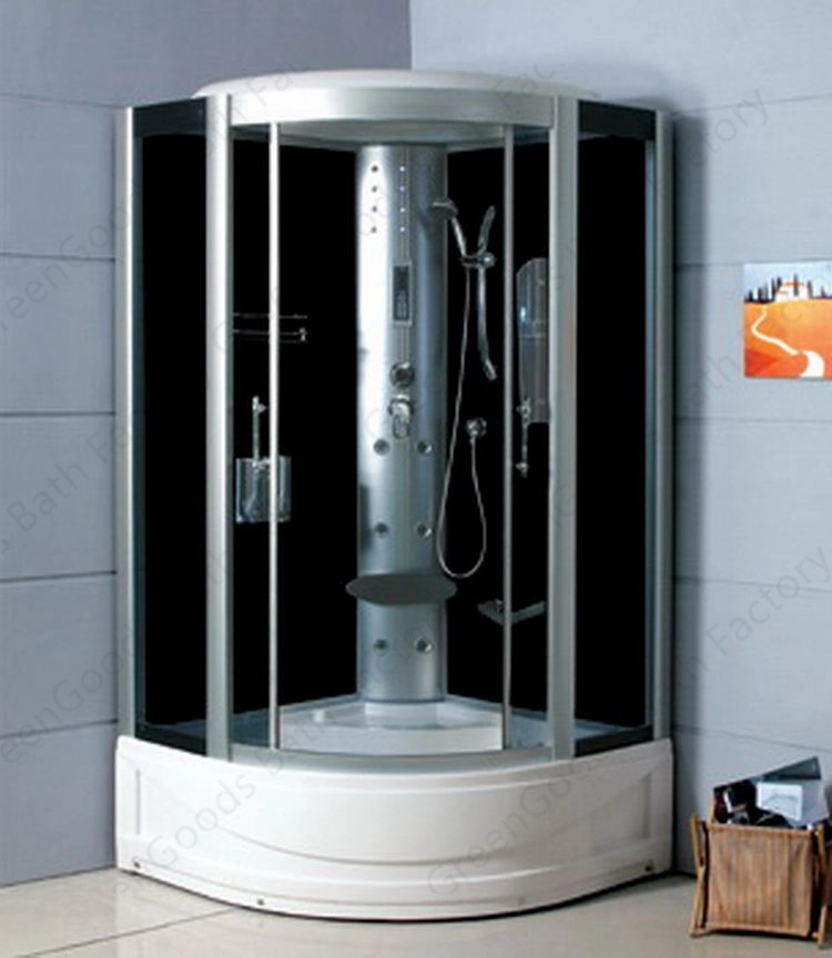 All in One Double Steam Shower Room with Whirlpool Tub