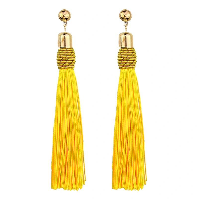 2019 Gold Stud Long Womens Earrings Tassel Fashion Ladies Earring Wholesale