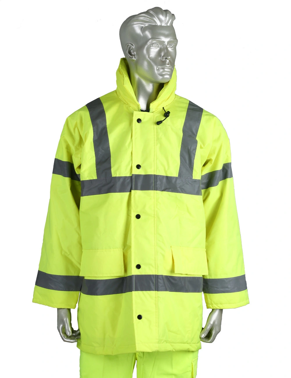 High Visibility Safety Winter Construction Safety Jackets with 3m Tape