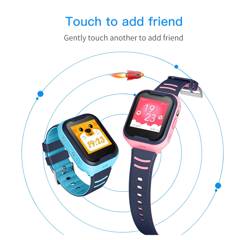 Kids Smart Watch GPS Tracker Waterproof GPS Tracker Watch for Children Girls Boys with Sos Call Camera Touch Screen Tracker for Kids Boys and Girls