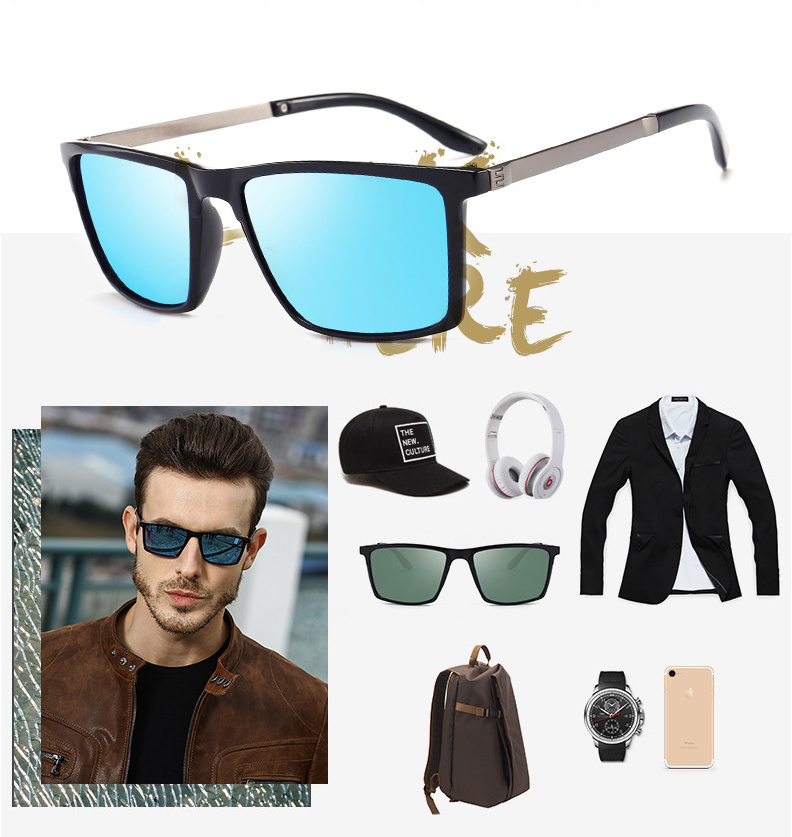 Hot Sales Europe Fashion Retro Anti-UV Classic Toad Reflective Mirror Comfortable Sunglasses