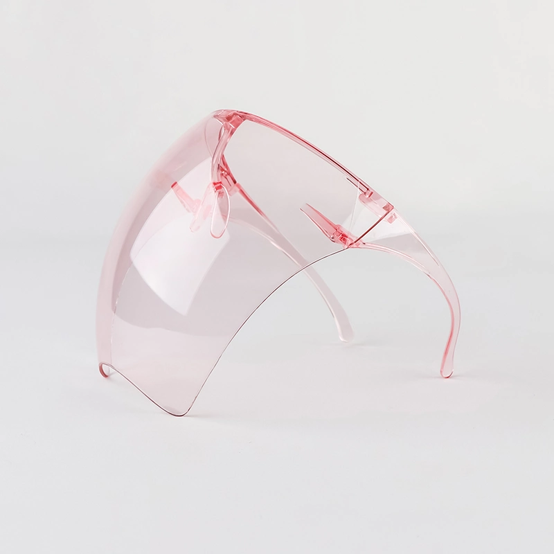 Fashionable Faceshield Reusable Anti Fog Plastic Transparent Colorful Sunglasses for Women Men