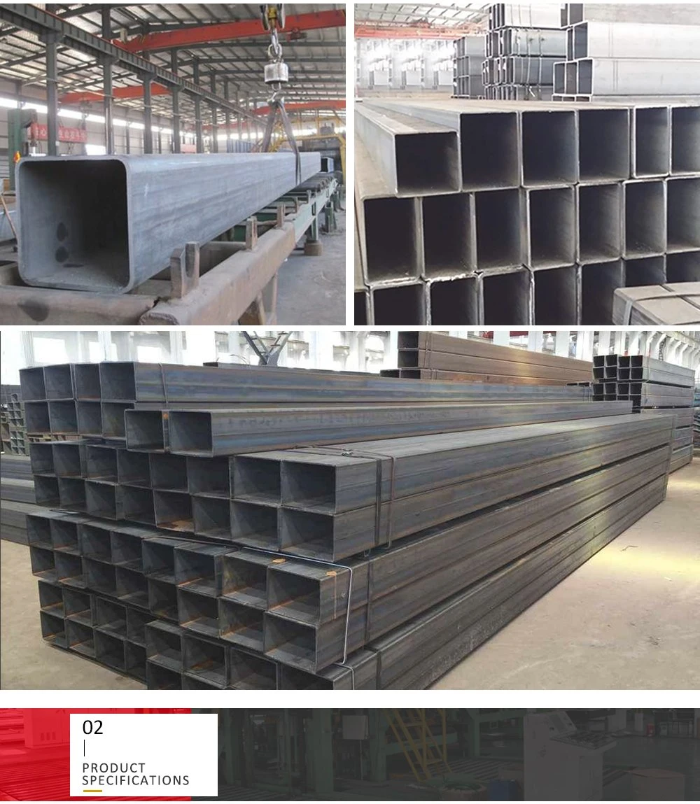75X75 Tube Square Pipe/Carbon Welded Square Steel Tube/Water Oli and Gas Pipeline