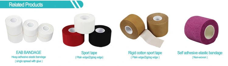 Precut Sports and Kinesiology Tape Sport Strapping Tape with Different Colors