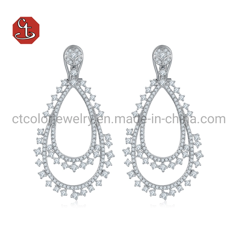 New Design Fashion Jewelry 925 Sterling Silver or Brass 18K Gold Plated Star Earrings