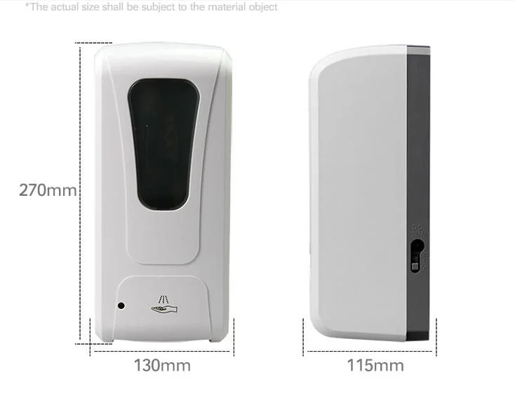 1200ml 1000ml Automatic Sensor Mist Spray Soap Container Disinfection Hand Washer Automatic Soap Dispenser