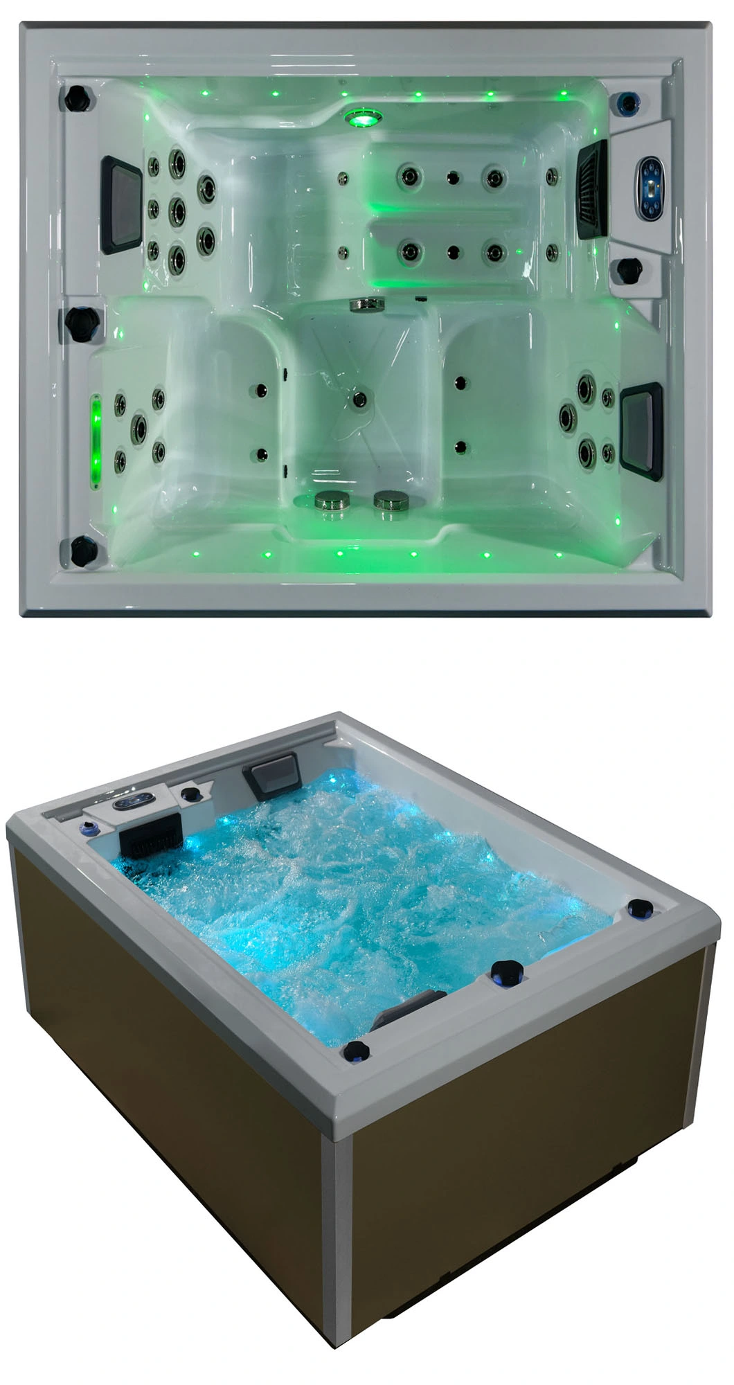 Bluewater SPA Jetted Whrilpool Jacuzzi Bathtub with Lights