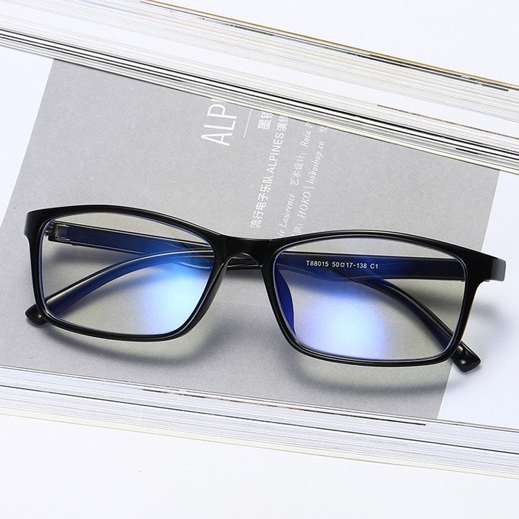 Classic Full Frame Square Glasses Fashion PC Frame Flat Mirror Student Decorative Glasses Factory Direct Sales