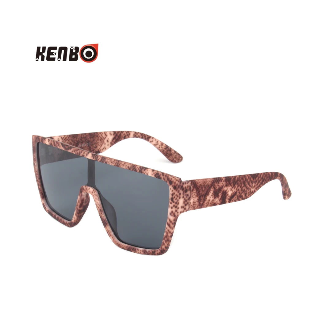 Kenbo 2020 New Designer Fashion Oversized Square Sunglasses with Leopard Color for Men Women, on Promotion
