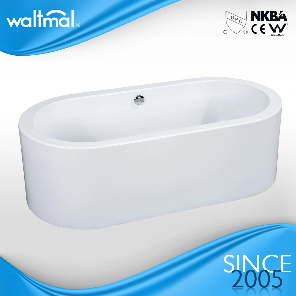 Waltaml Modern Soaking Shower Free Standing Bathtub Portable Acrylic Bathtub