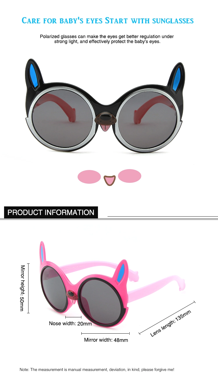 2020 New Children's Cartoon Polarized Sunglasses Shade Silicone Material UV-Resistant Sunglasses