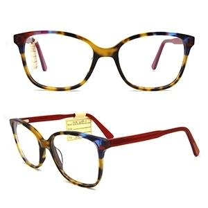 Laminated Acetate Colorful Women Cat Eye Glasses Vintage Wholesale Acetate Optical Frames Low MOQ Eyewear