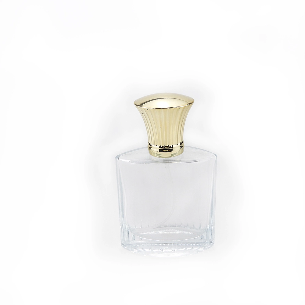 Wholesale Glassware Square Shape Oil Glass Bottle Perfume Bottle Square Shape Glass Cosmetic Packaging