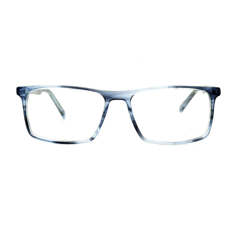 2021 Fashionable Oversized Square Shape Reading Glasses with Blue Demi
