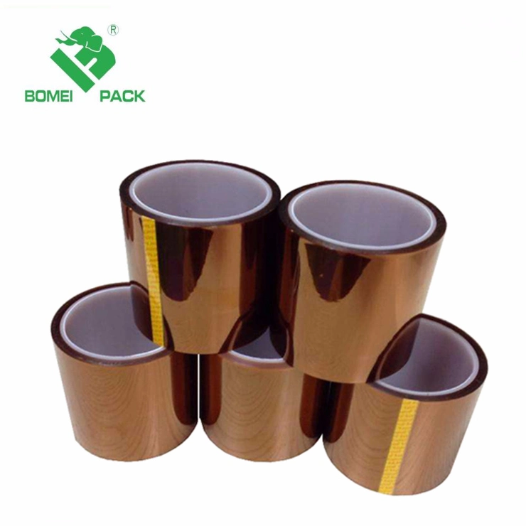 High Temperature Heat Resist Golden Polyimide Silicone Tape