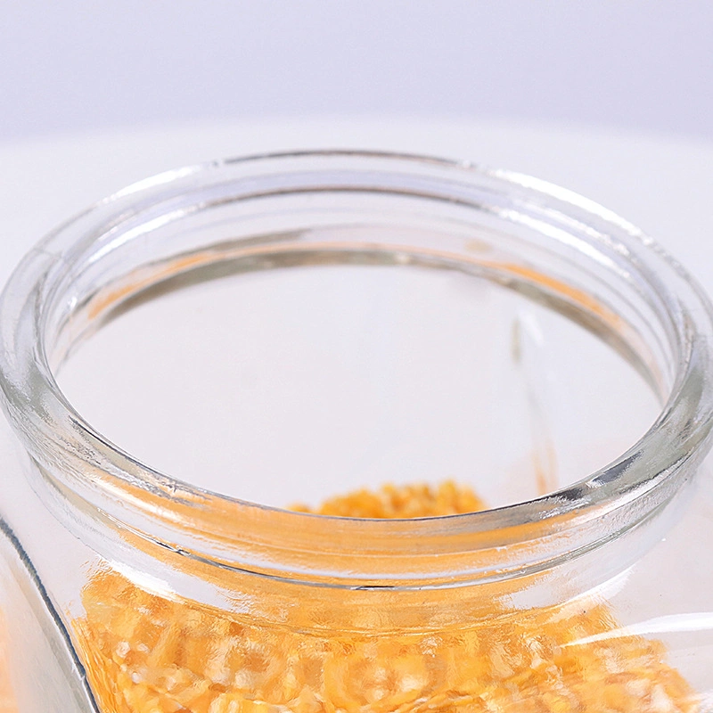 Glass Storage Jar with Glass Lid Glass Food Storage Jars Tea Canister Candy Jars