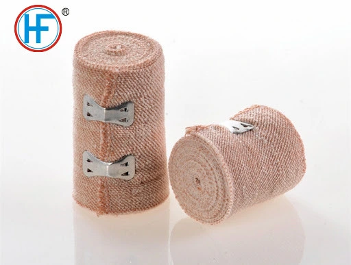 Disposable Medical Accessories Elastic Crepe Bandages PBT Bandage Natural (Bleached) Plain Elastic Bandagewith OEM