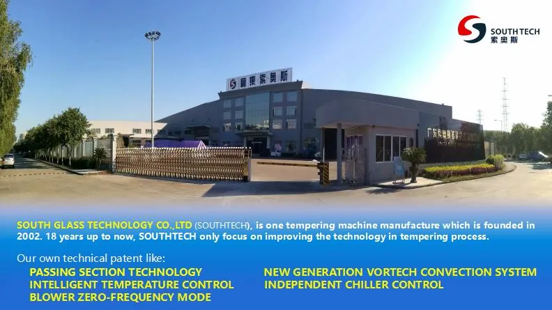 Southtech Horizontal Continuous Model High Capacity Passing Technology Flat Tempering Glass Processing Machinery (LPG series)