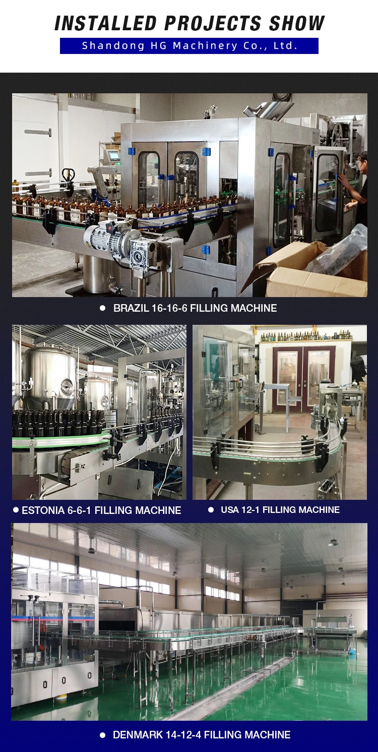 Automatic Glass Triblock Craft Beer Bottling Equipment / Bottle Washing Filling Capping Machine for Sale