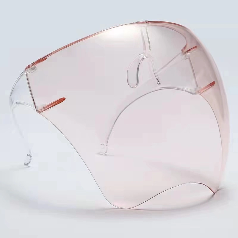 2021 Anti Fog Plastic Transparent Acrylic Colorful Face Sheild Color Tinted Face Shield Glasses