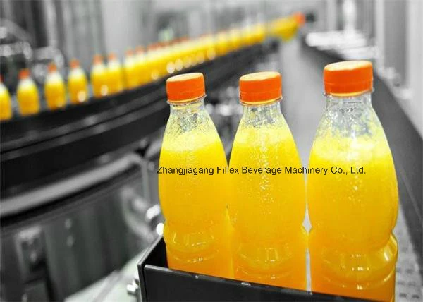 Automatic Glass Bottle Juice Beverage Filling Packaging Machinery Fruit Juice Making Machine System Hot Filling Machine