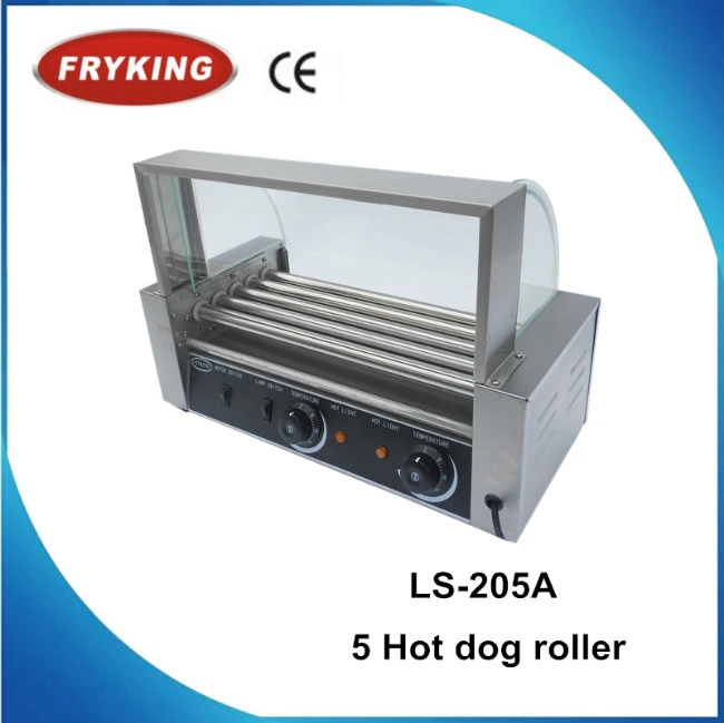 Glass Cover Ce Approved Hot Dog Roller