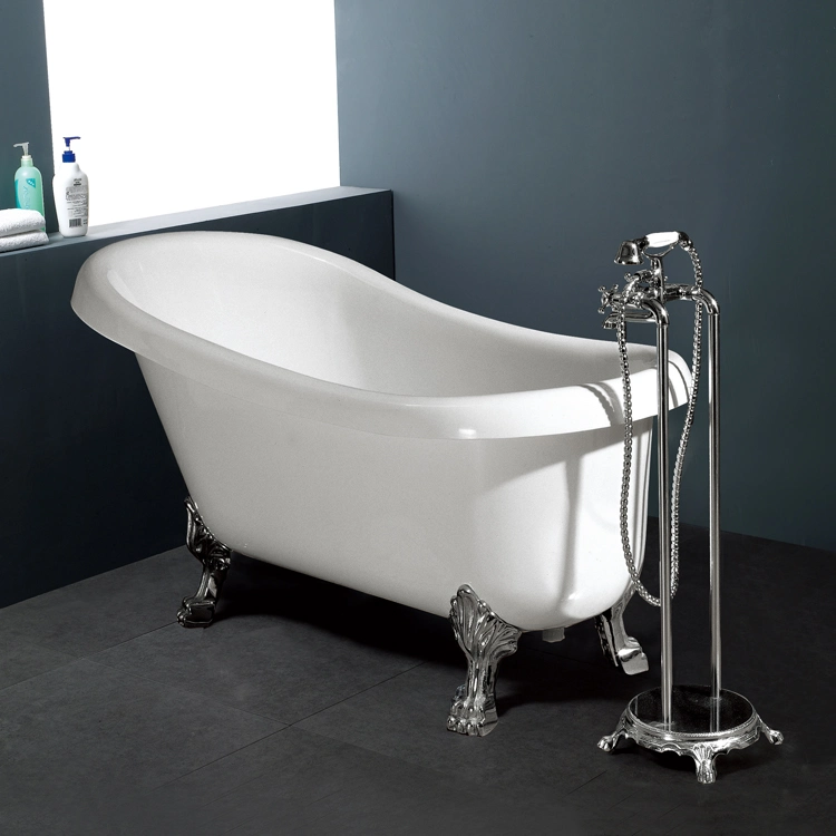 Woma Acrylic Claw Foot Small Size Hot Bathtub Free Standing 1.5m (Q379S-150)
