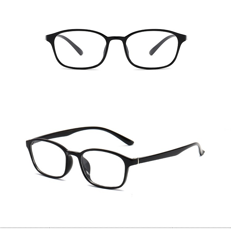 2020 Full Frame Tr90 Glasses Fashion Light Square Frame Art Men and Women Myopia Glasses