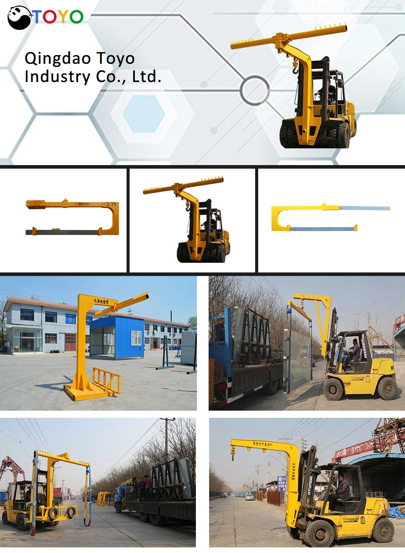 Lifting Equipment Forklift Jib Crane for Loading Unloading Glass Packing Shipping Container