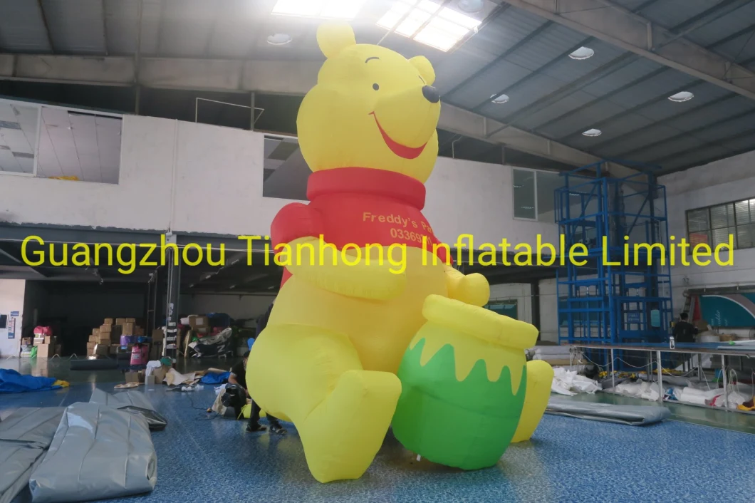 5m Tall Giant Advertising Inflatable Bear Inflatable Winnie The Pooh Bear