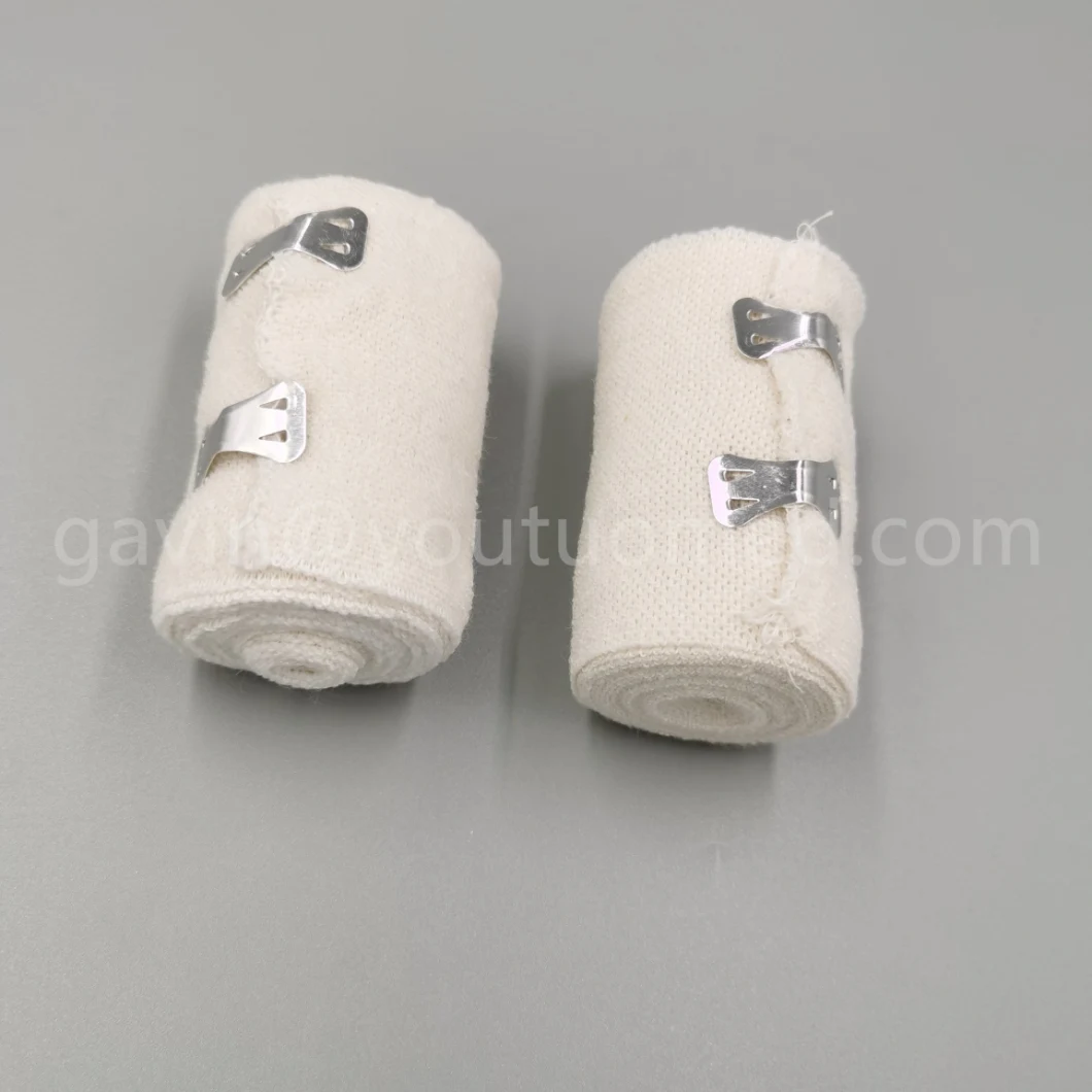 Disposable Medical Polyurethane Plain Elastic Bandage Hemostatic Bandage PBT Plain Elastic Bandage 5cm*4.5m