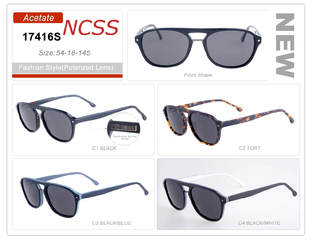 New Season Fashion Style Small Order Acetate Neutral Sunglasses