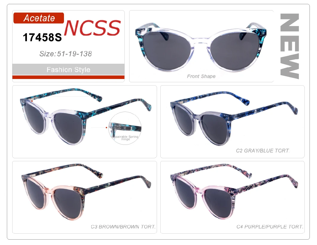 New Pattern Unisex Acetate Polarized Sunglasses China Factory Sell