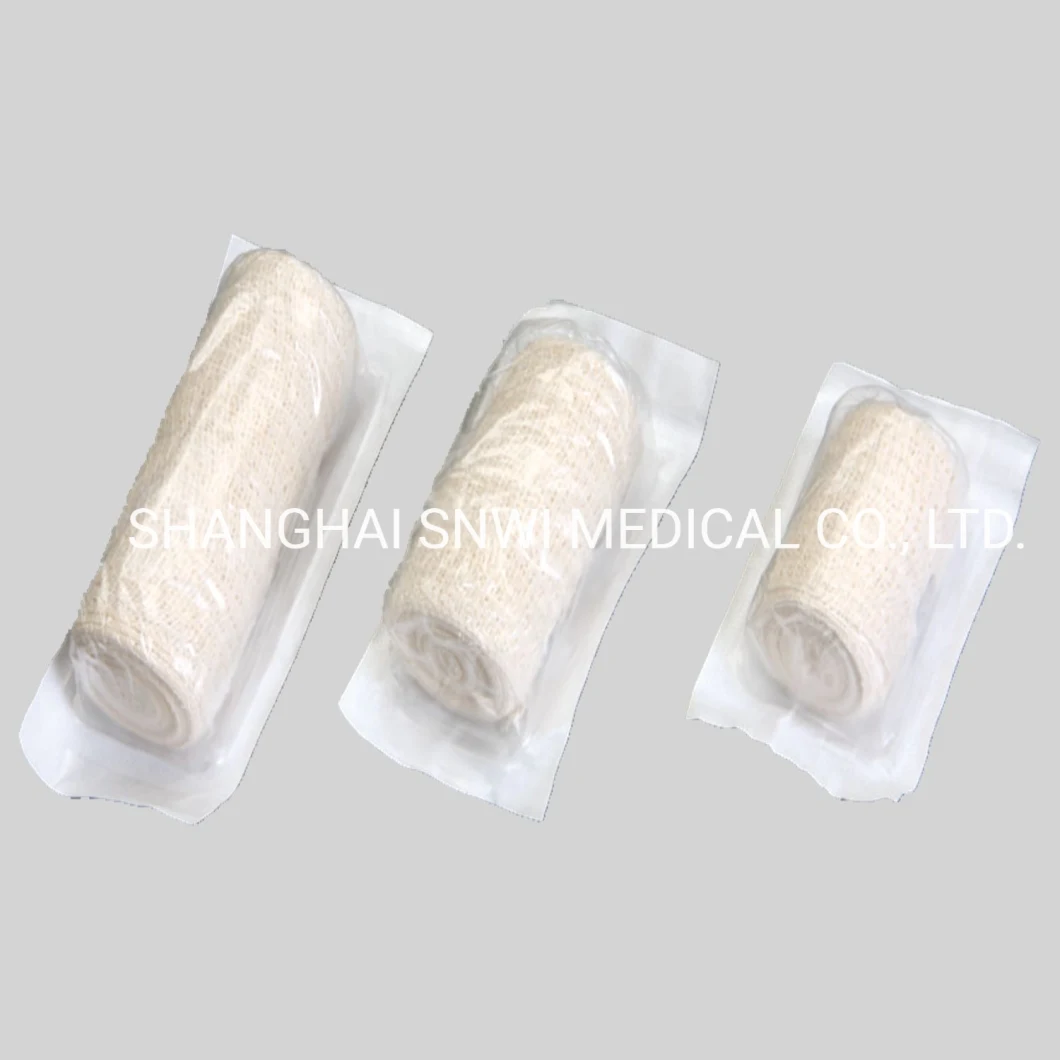 Disposable Medical Supply 100% Cotton Elastic Crepe Bandage Used in Hospital