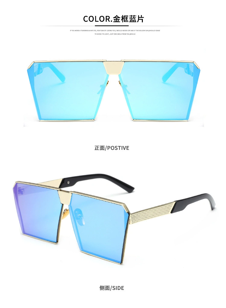 Wholesale Men Women Brand Designer Metal Square Shape China Cool Sunglasses