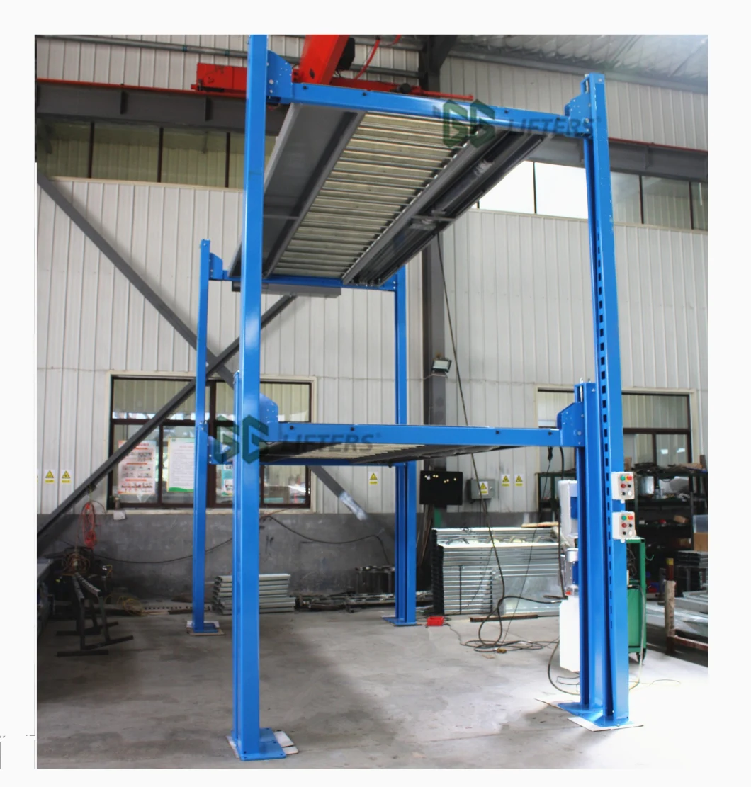 4 post triple stacker car parking lift garage equipment auto lift