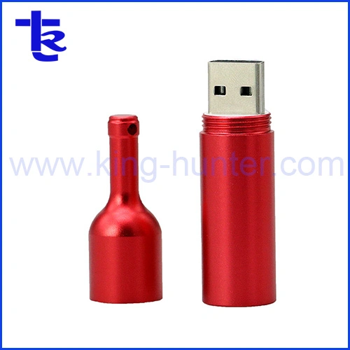 Portable Multicolor Beer Bottle USB Flash Drive with Keychain