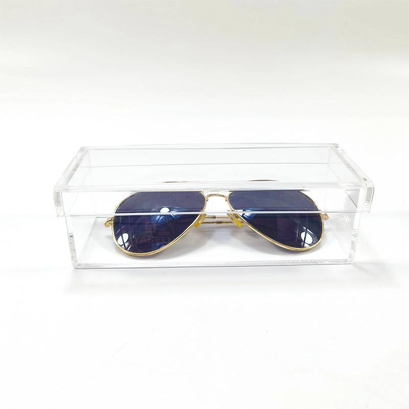 Hot Sale Clear Rectangle Acrylic Sunglass Holder Plexiglass Sunglasses Organizer