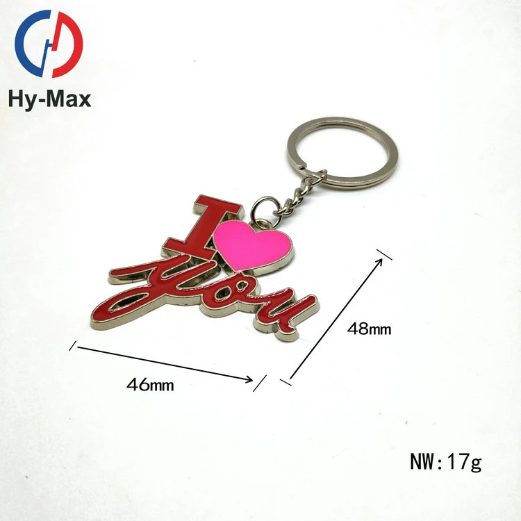 2020 Valentine's Day Creative Gift Keychains I Love You Letter Envelope Heart Keychain Ring Key Chain Lover Romantic Key Chain