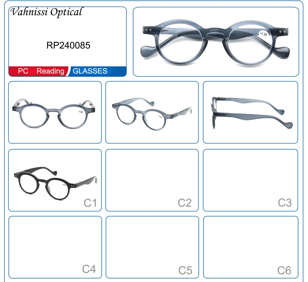 Fashion Round Shape Vintage Fexible Reading Glasses