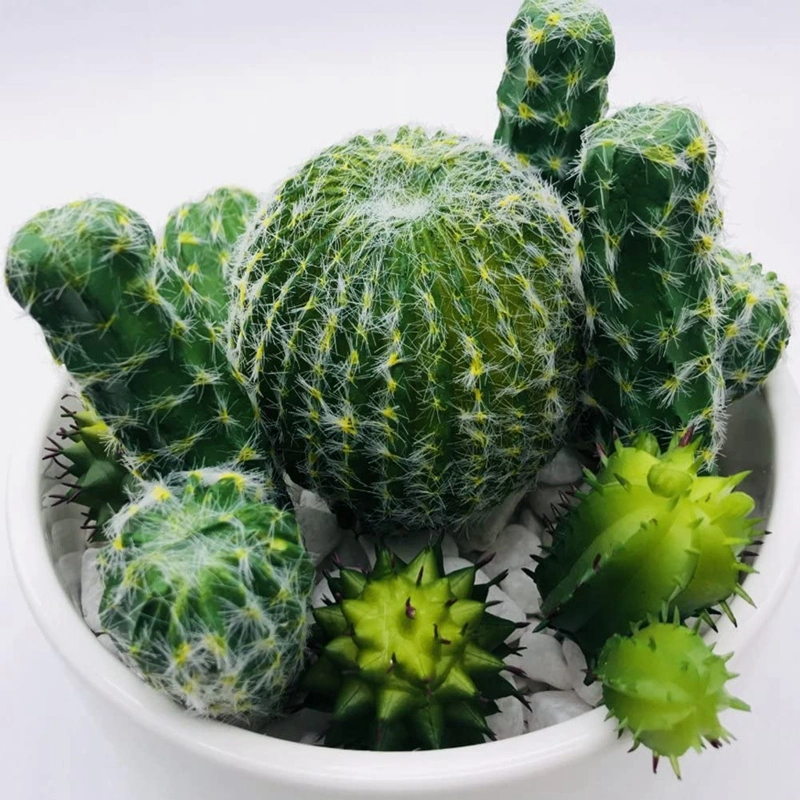 5 PCS Artificial Cactus Plant Faux Cactus Faux Cacti Fake Succulents Tall Cactus Decor Artificial Succulents