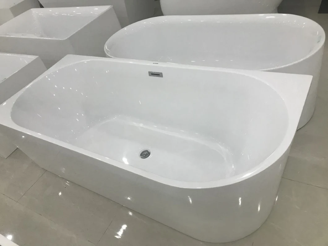Against Wall 1500/1700/1800 Square Bathtub with Right or Left Skirt
