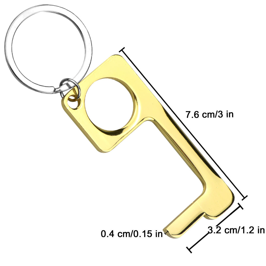 Hot Selling Brass EDC Opener Brass EDC Door Opener & Stylus EDC Door Open Keychain