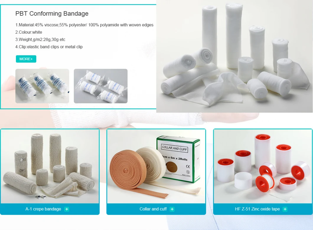 Gauze Roll Bandages Cheap Bandages Top Quality Thick PBT Cohesive Bandage From China